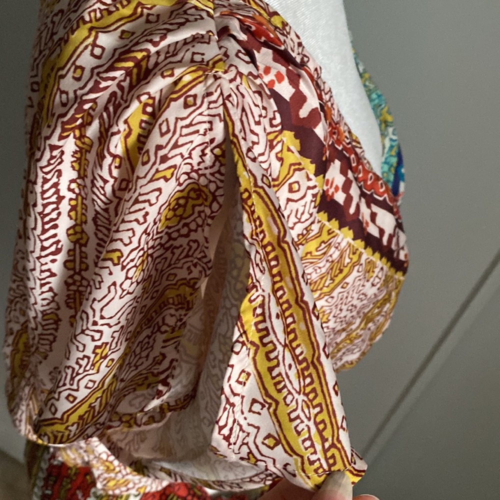 New Anthropologie Women’s 2 Piece Boho Resort Summer Skirt Crop Top Cover Up Set - Picture 7 of 8